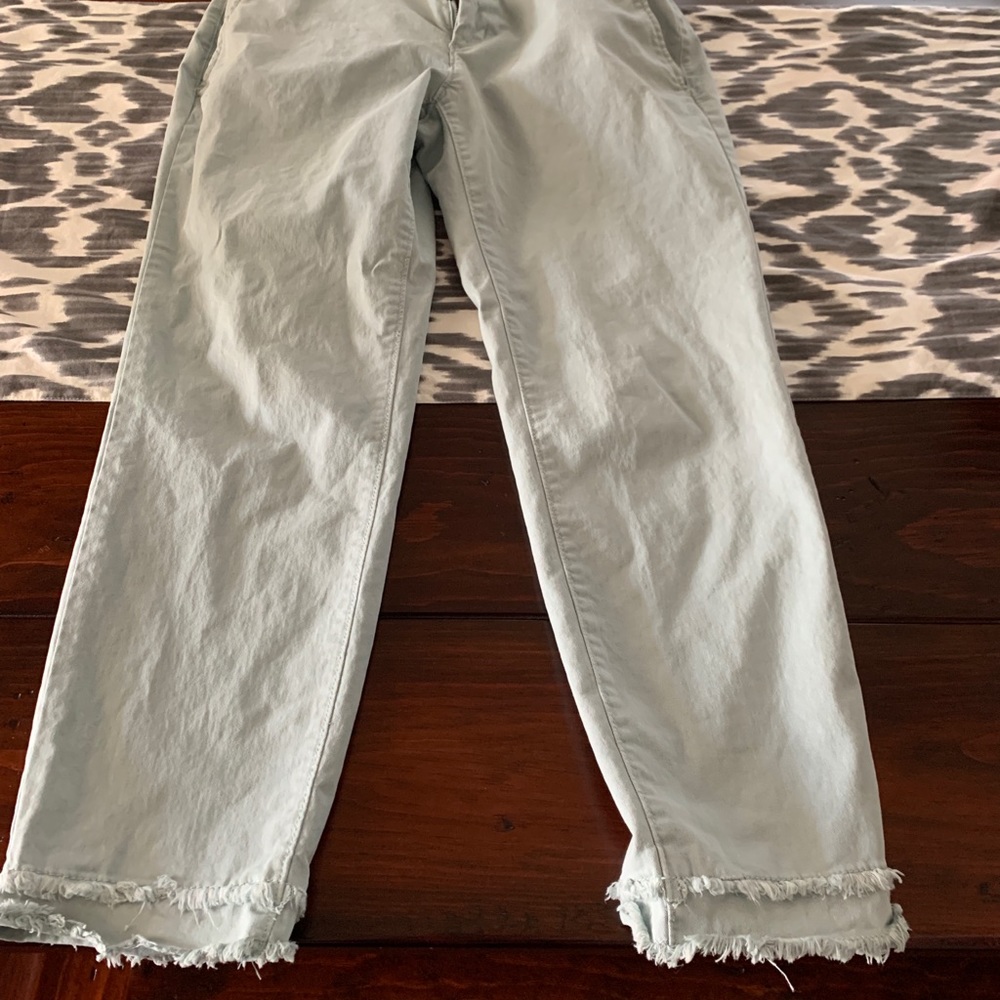 Loft fringe cropped pants
